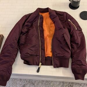 Alpha Industries MA-1 Vintage Bomber (Maroon)